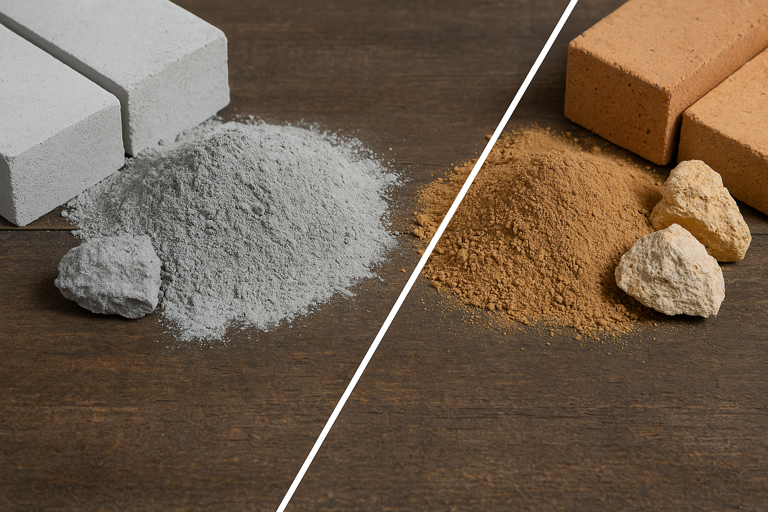 تفاوت ملات آلومینی و شاموتی